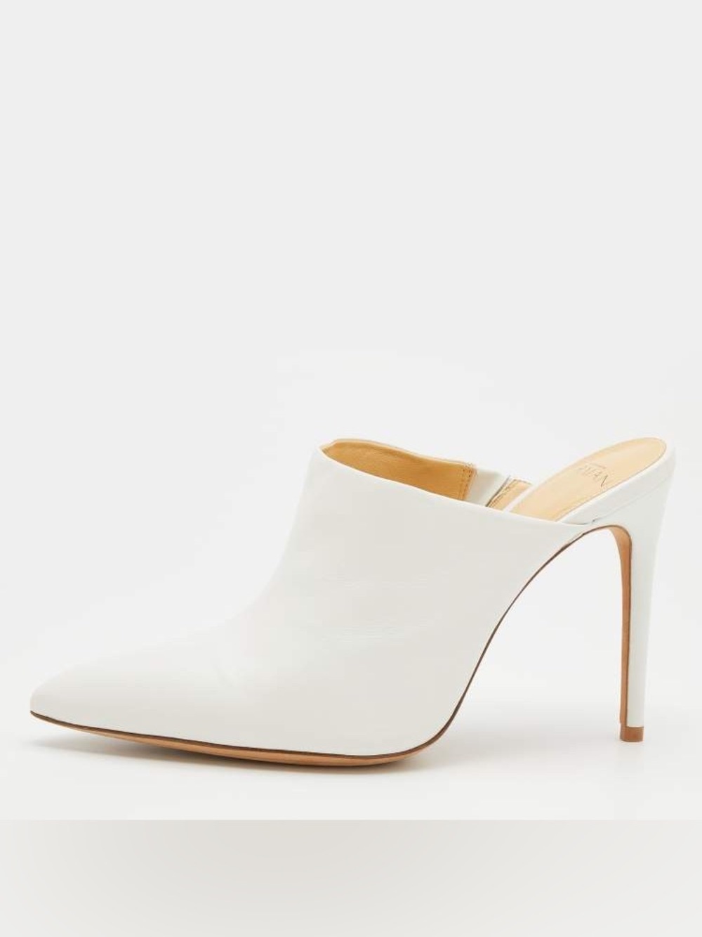 Alexandre Birman Amaliah white leather mules